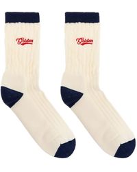 Golden Goose - Socks Full Rib/Bi Color/Golden Embroidery/Ripped - Lyst