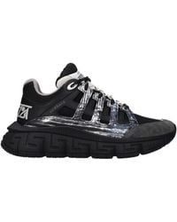 Versace - Trigreca Sneakers/Dark Fabric - Lyst