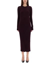 Helmut Lang - Dress With Back Slit - Lyst