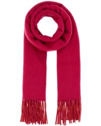Burberry - Fuchsia Cashmere Reversible Scarf - Lyst
