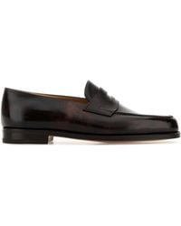 John Lobb - Solid Lopez Loafers - Lyst