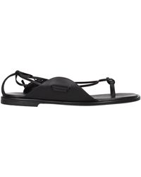 Ferragamo - Agena Leather Flip Flops - Lyst