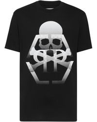 Philipp Plein - T-Shirt Round Neck Ss Skull & Bones - Lyst