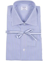 MAZZARELLI CAMICIE - Striped Cotton Shirt Style Slim Fit - Lyst