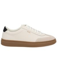BOSS - Leather Sneaker - Lyst