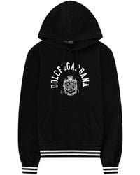 Dolce & Gabbana - Sweatshirt With Logo Cotton Sweatshirts - Lyst