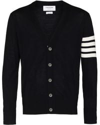 Thom Browne - 4Bar Wool Cardigan - Lyst