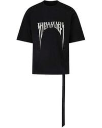 Rick Owens - Porterville T Shirt With Graphic Print And Hanging Strap - Lyst