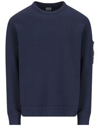 C.P. Company - Crewneck Sweatshirt With Pocket And Magnifying Glass - Lyst