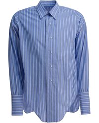 Maison Margiela - Katoenen Gestreept Overhemd - Lyst