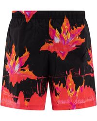 McQueen - Swimsuit With Print - Lyst