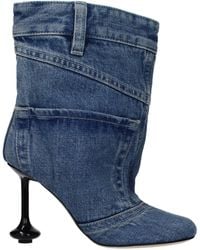 Loewe - Toy Ankle Boots Fabric/Denim - Lyst