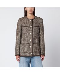 Golden Goose - Coffee Colored Wool Tweed Jacket - Lyst