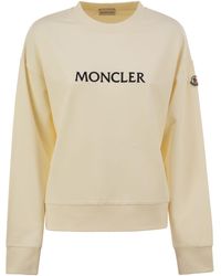Moncler - Cotton Sweatshirt With Logo - Lyst