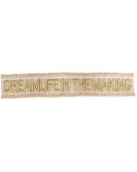 LABEL K - Braided Fabric Bracelet - Lyst