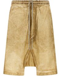 Rick Owens - 'Draw String Pods' Bermuda Shorts - Lyst