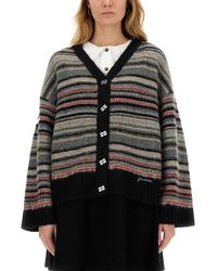 Ganni - Boxy Fit Cardigan - Lyst