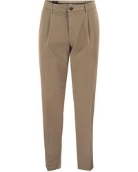 Peserico - Stretch Cotton Chino Trousers - Lyst