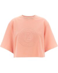Fendi - Roma Felpe Rosa-Donna - Lyst