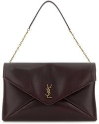 Saint Laurent - Grape Leather Cassandre Xxl Shoulder Bag - Lyst