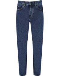 Carhartt - Newel Bleu Stone Washed Jeans - Lyst