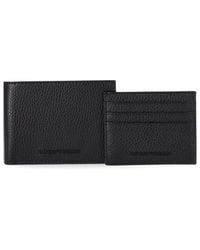 Emporio Armani - Wallet+Card Holder Set - Lyst