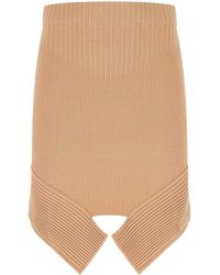 ANDREA ADAMO - Skin Stretch Viscose Blend Skirt - Lyst