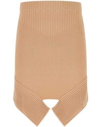 ANDREA ADAMO - Skin Stretch Viscose Blend Skirt - Lyst