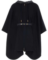 Moncler - Wool Blend Poncho - Lyst