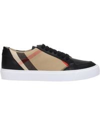 Burberry - Sneakers Vrouwen Stoffen Beige/zwart - Lyst