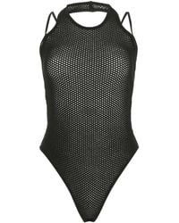 ANDREA ADAMO - Stretch Viscose Blend Bodysuit - Lyst