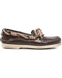 Golden Goose - Boat Mocassin Wrinkled Leather Upper With Accessories And Decorative Laces - Lyst