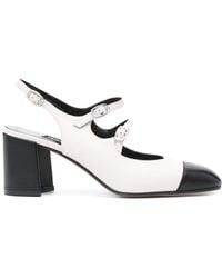 CAREL PARIS - Peche 60Mm Leather Pumps - Lyst
