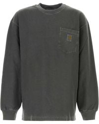 Carhartt - Dark Cotton L/Loose Pocket T Shirt - Lyst