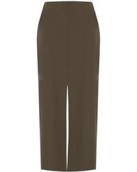 Harris Wharf London - Ebony Midi Skirt - Lyst