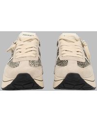 Premiata - Multicolour Suede Snake Print Sneakers - Lyst