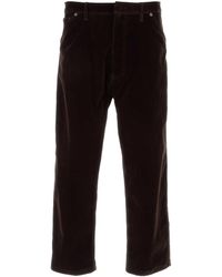 Prada - Dark Velvet Denim Pant - Lyst