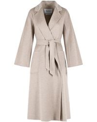 Max Mara - 'icon Ludmilla' Zandbeige Kasjmier Jas - Lyst