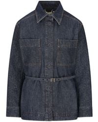 Fendi - Denim Cotton Jacket - Lyst