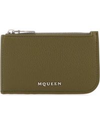 McQueen - Army Leather Card Holder - Lyst