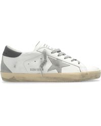 Golden Goose - Super-Star Leather Sneakers - Lyst