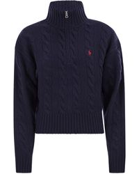 Polo Ralph Lauren - Wool And Cashmere Cable Knit Jumper - Lyst