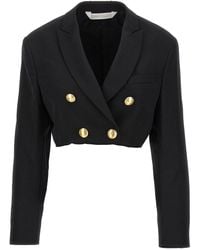 Palm Angels - Palmgelen Bijgesneden Blazer - Lyst