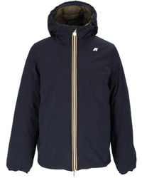 K-Way - Jack St Thermo Double Reversible Hooded Padded Down Jacket - Lyst