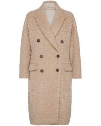Brunello Cucinelli - Bouclé Jas Met Pailletten - Lyst