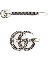Gucci - Metal Hair Clips Set - Lyst