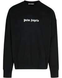 Palm Angels - Palm Engelen Zwart Katoen Sweatshirt - Lyst