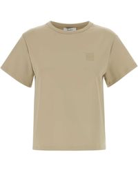 Max Mara - Sand Stretch Jersey Quagga T-Shirt - Lyst