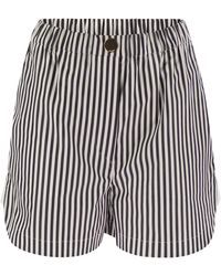 Sportmax - Muscari Cotton Sports Shorts - Lyst