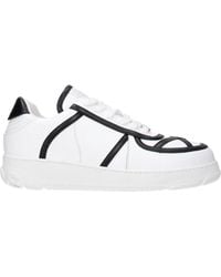 Gcds - Sneakers Uomo Pelle Bianco/Nero - Lyst